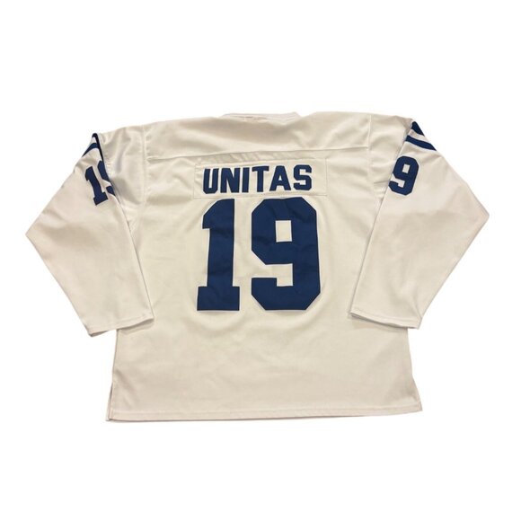 Mitchell & Ness 1970 Baltimore Colts Johnny Unitas #19 NFL Long Sleeve Jersey XL - Picture 1 of 8